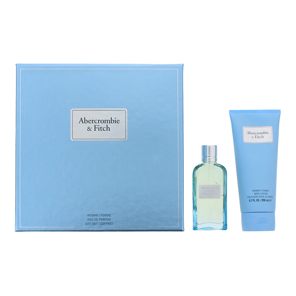 Abercrombie & Fitch First Instinct Blue 2 Piece Gift Set: Eau de Parfum 50ml - B