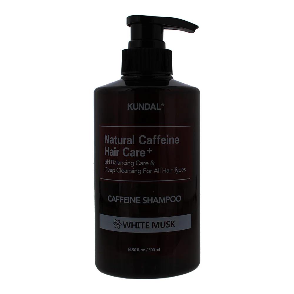 Kundal Natural Caffeine & Intensive Scalp Care White Musk Shampoo 500ml