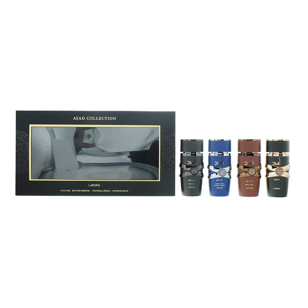 Lattafa Asad Collection Gift Set Eau de Parfum 4 x 25ml