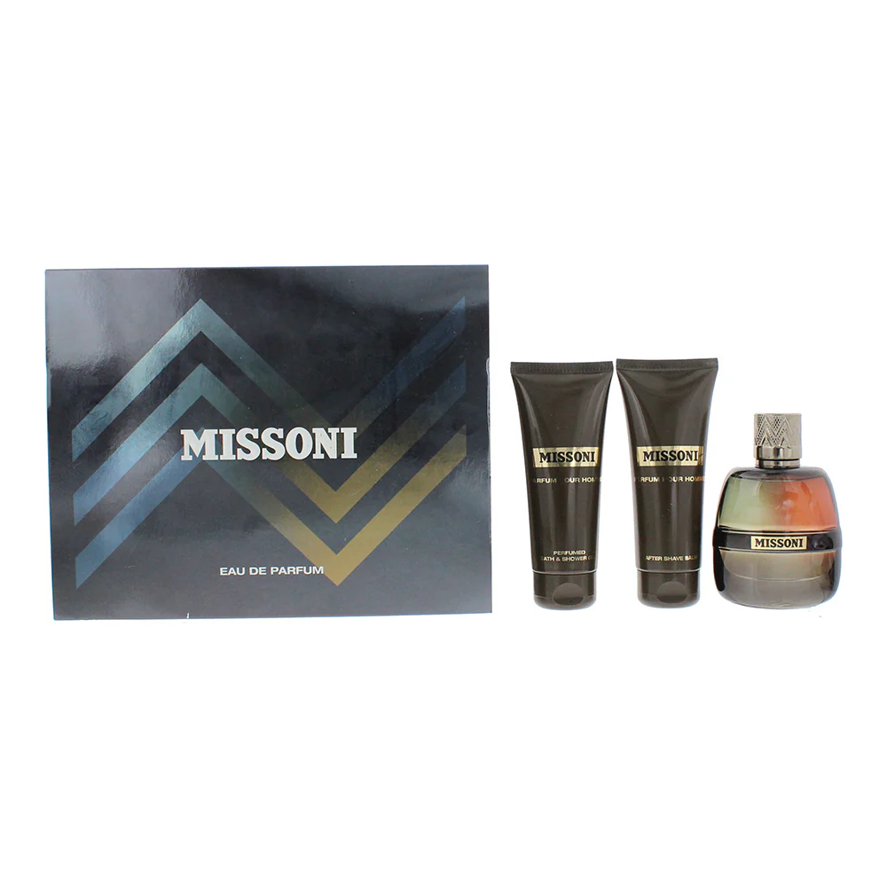 Missoni 3 Piece Gift Set: Eau de Parfum 100ml - Aftershave 100ml - Shower Gel 10