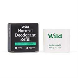Wild Wild Men's Fresh Cotton & Sea Salt Deo Refill 40g