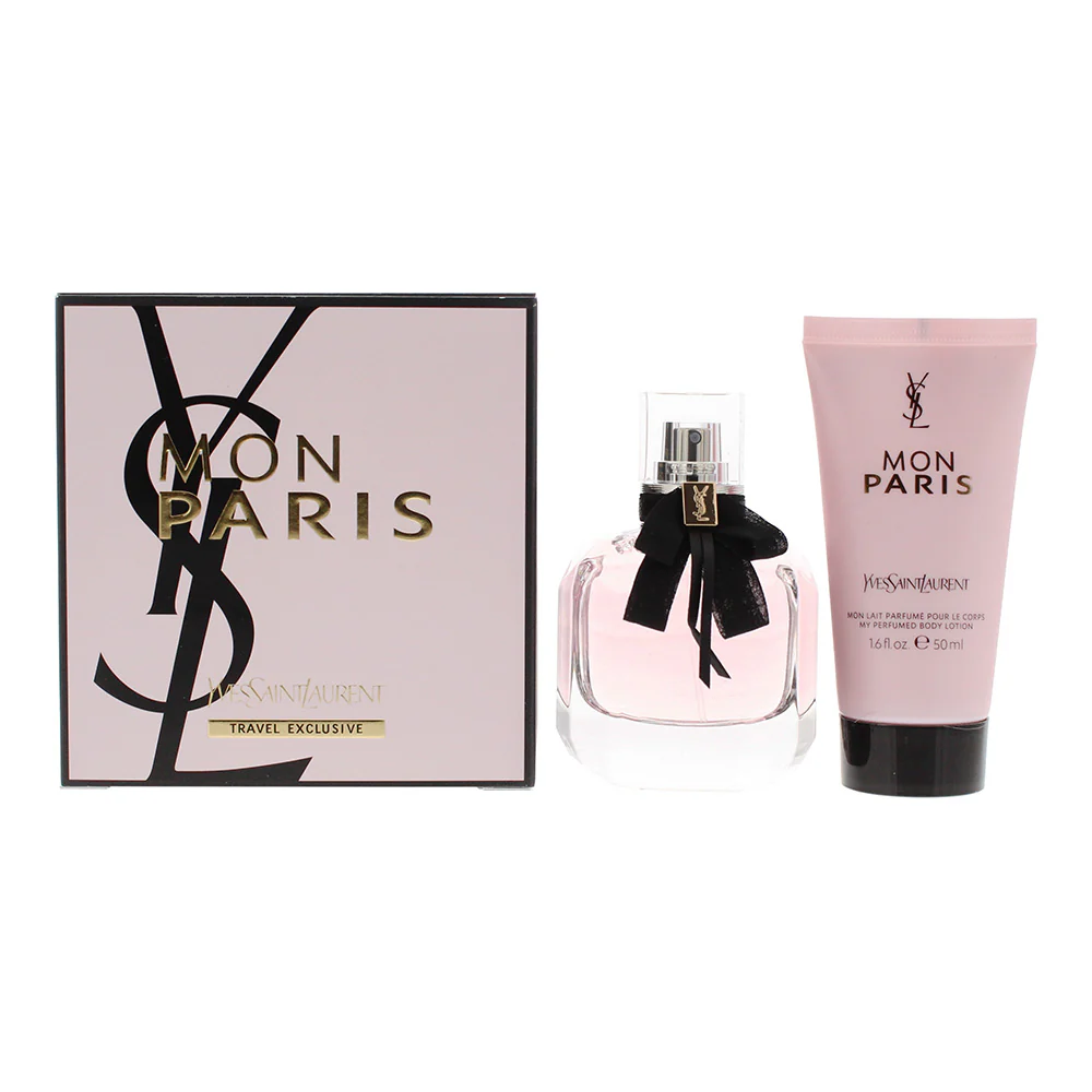 Yves Saint Laurent Mon Paris 2 Piece Gift Set: Eau de Parfum 50ml - Body Lotion